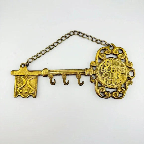 Vintage Brass Key Hook - Picture 6 of 6